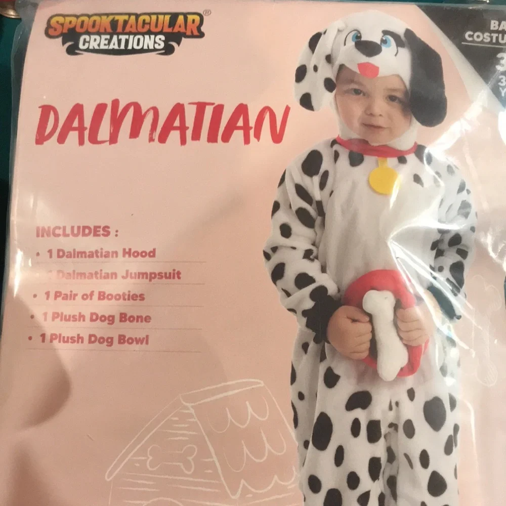 Spooktacular Creations Child's Black And White Dalmatian Halloween Costume. NWT.